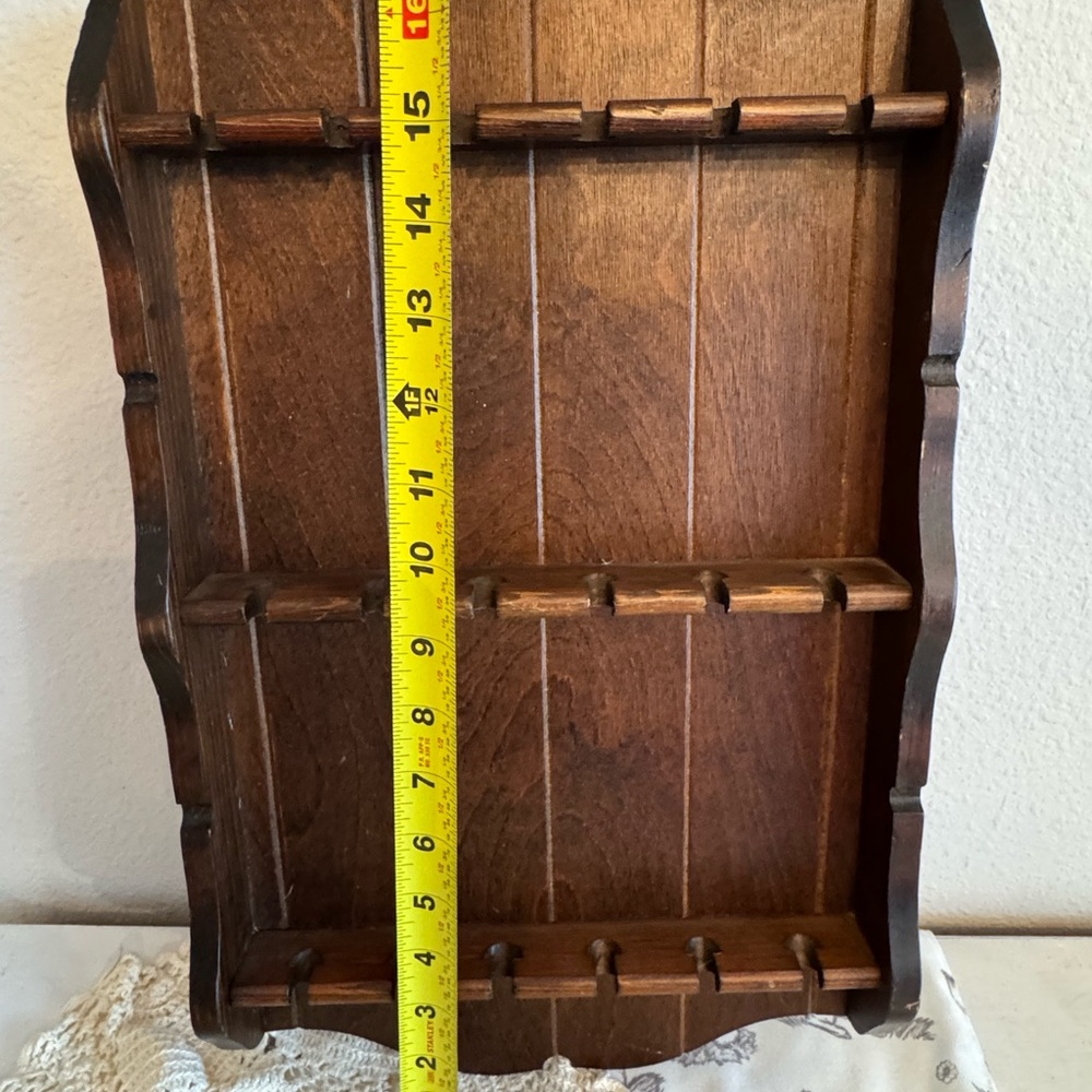 Vintage Wood Spoon Rack - Picture 3 of 6